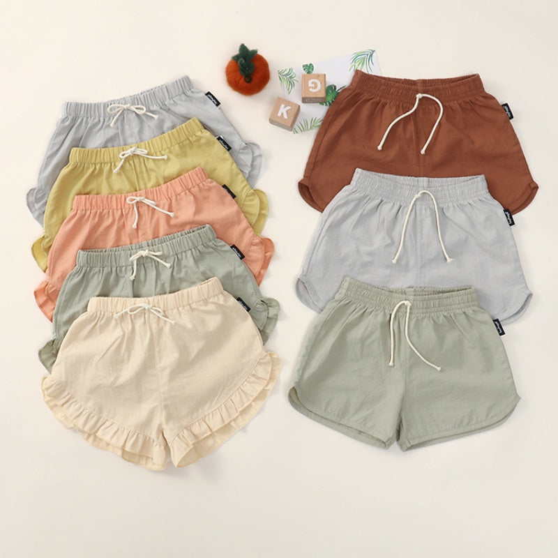 【BABY&KID】夏新作 北欧風薄手コットンショートパンツSK092018