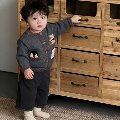 【BABY&KID】くまさんニットカーディガンSK104127