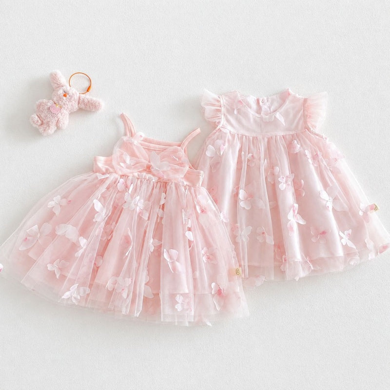 【BABY&KID】夏新作立体バタフライワンピースSK106112