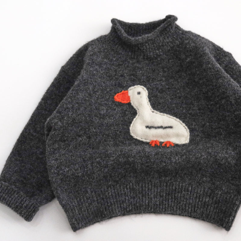 【BABY&KID】ガチョウニットタートルネックセーターSK100538