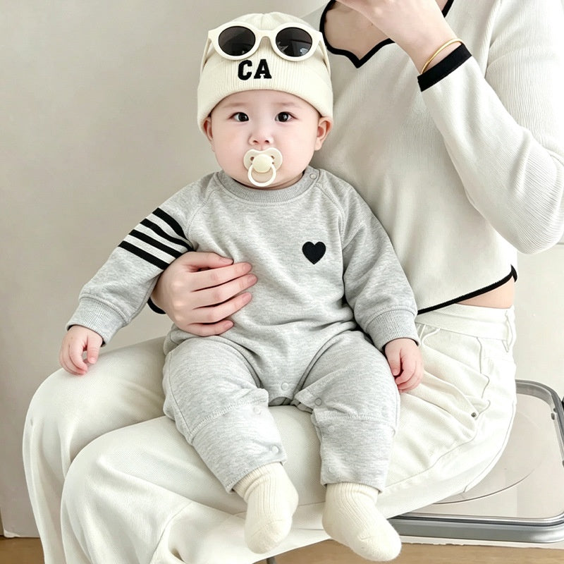 【BABY】ハートプリントカバーオールSK106714