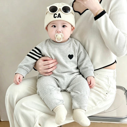 【BABY】ハートプリントカバーオールSK106714