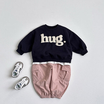 【BABY&KID】HUGロゴクルーネックスウェットSK101552