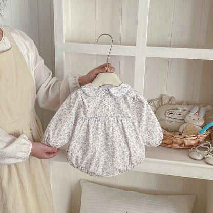 【BABY】小花柄コットンロンパースSK103409