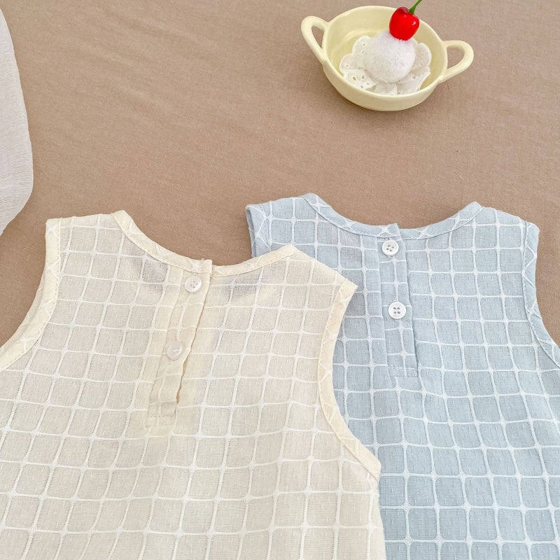 【BABY&KID】夏新作レースチェックセットアップSK106403
