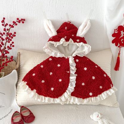 【BABY】フリルうさ耳ケープSK102935