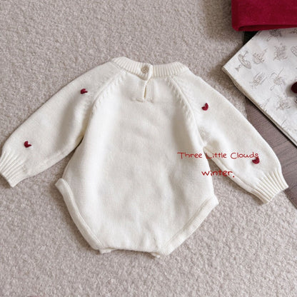 【BABY】ハート刺繍ロンパースSK106918