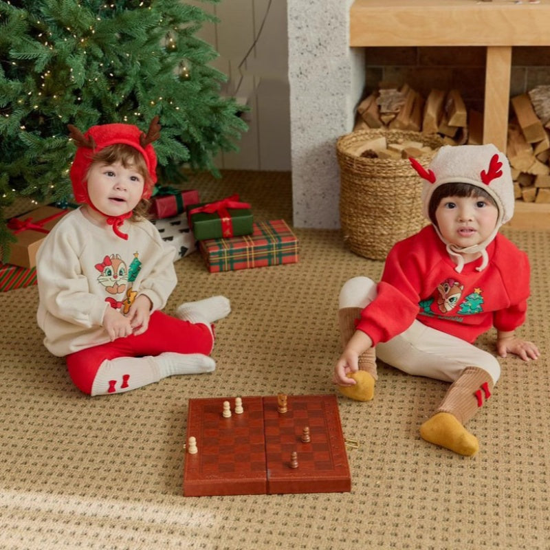 【BABY】キュートなクリスマス長袖トレーナーSK102827