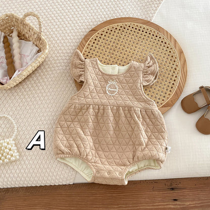 【BABY】冬新作暖かくてスタイリッシュロンパースSK11413