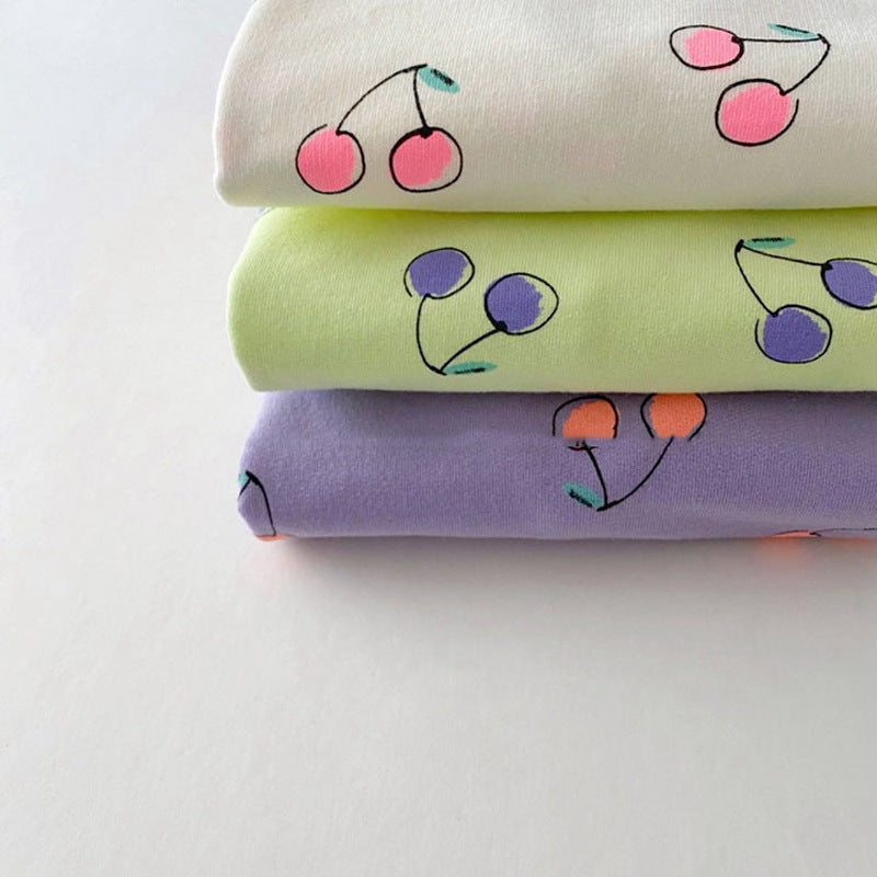 【BABY&KID】夏新作 チェリー半袖Tシャツ＆スカートSK080501