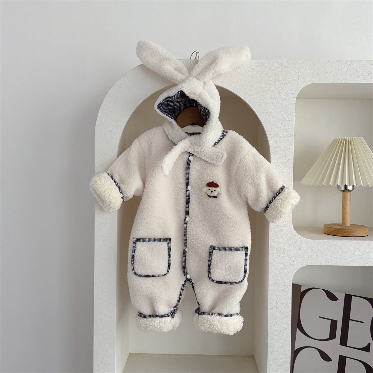 【BABY】冬新作シープボアカバーオール&フードSK103213