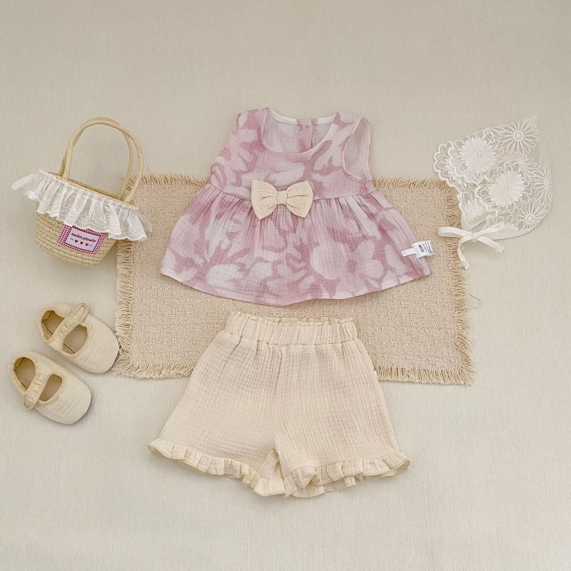 【BABY&KID】夏新作 ナチュラルプリントセットアップSK104927