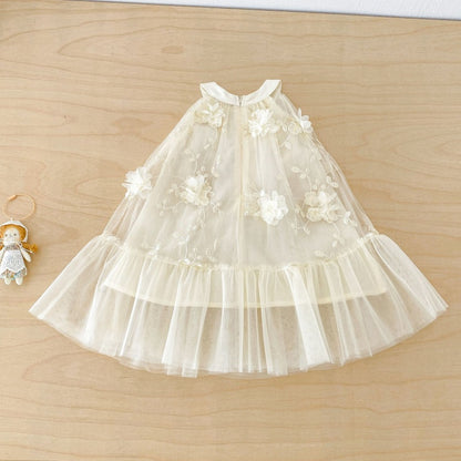 【BABY&KID】夏新作チュールジャカードワンピースSK106111