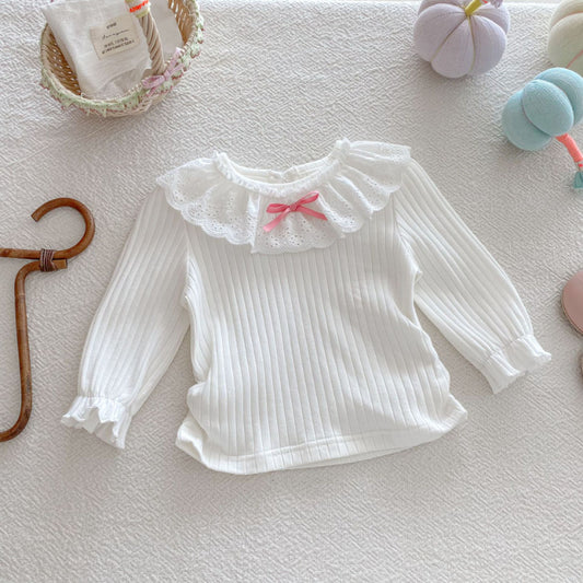 【BABY】リブフリル襟長袖TシャツSK092311