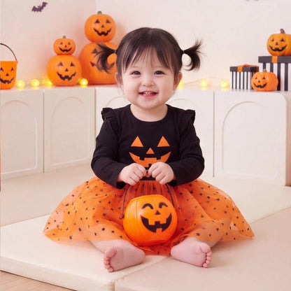 【BABY&KID】かぼちゃチュールワンピースSK107309