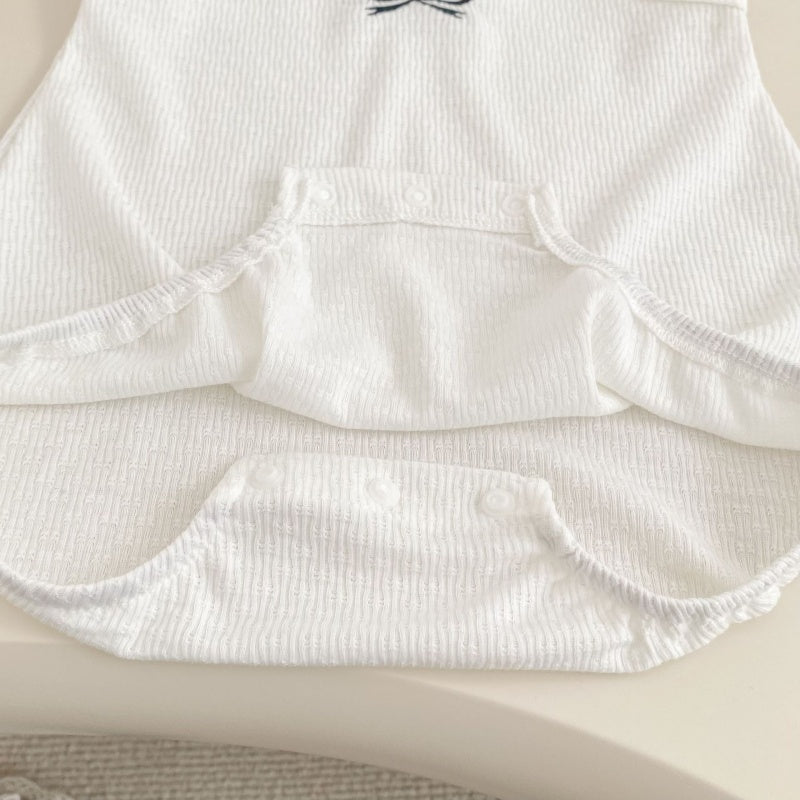 【BABY】夏新作シンプル蝶結びロンパースSK105401