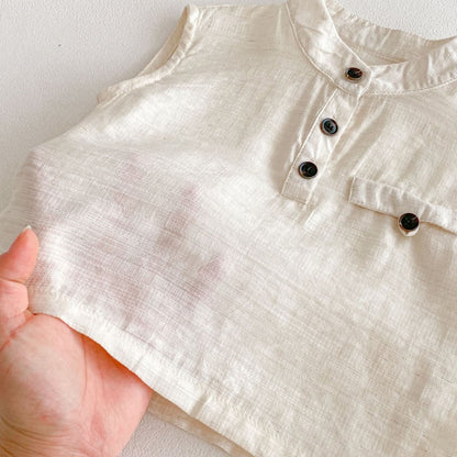 【BABY】夏新作ノースリーブトップス＆ショートパンツSK104617