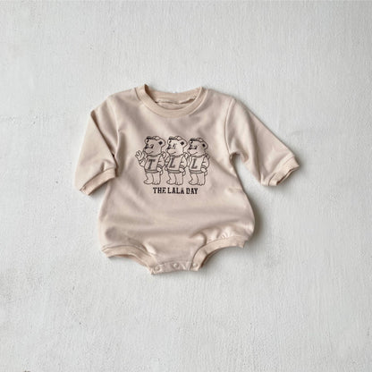 【BABY】3匹くまプリントロンパースSK101503