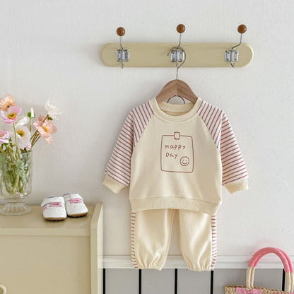 【BABY&KID】HAPPY DAY可愛いセットアップSK032208