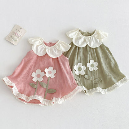 【BABY&KID】夏新作立体フラワーワンピースSK105913
