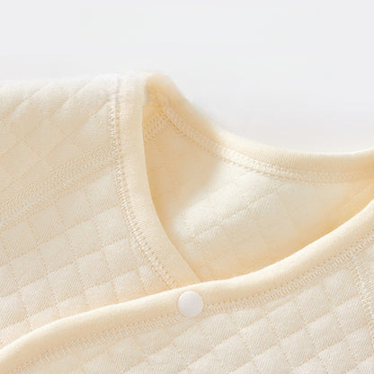 【BABY】北欧風冬新作ダイヤ柄薄綿カバーオールSK102603