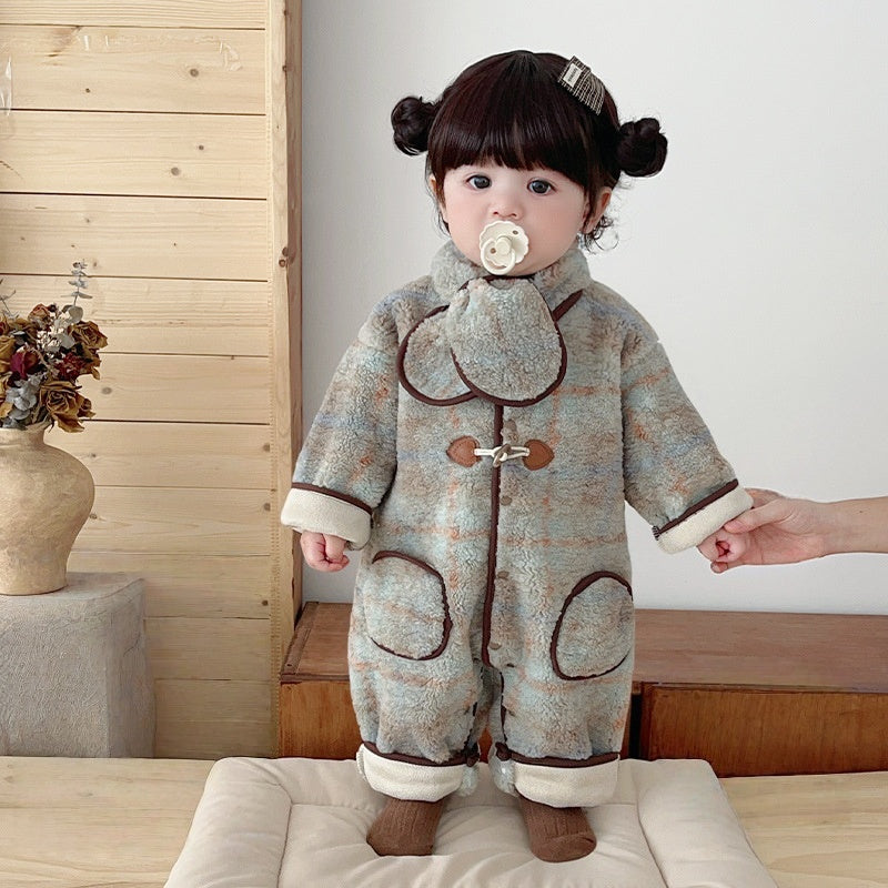 【BABY】冬新作韓国風あったかカバーオール&マフラーSK103214