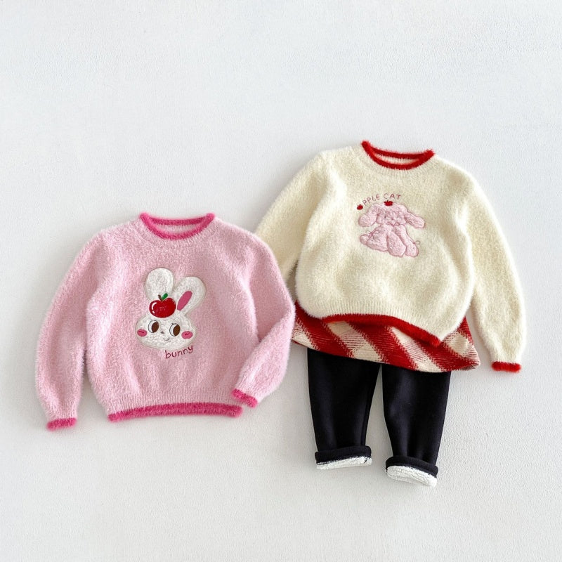 【BABY&KID】冬新作カートゥーン刺繍ニットSK108512