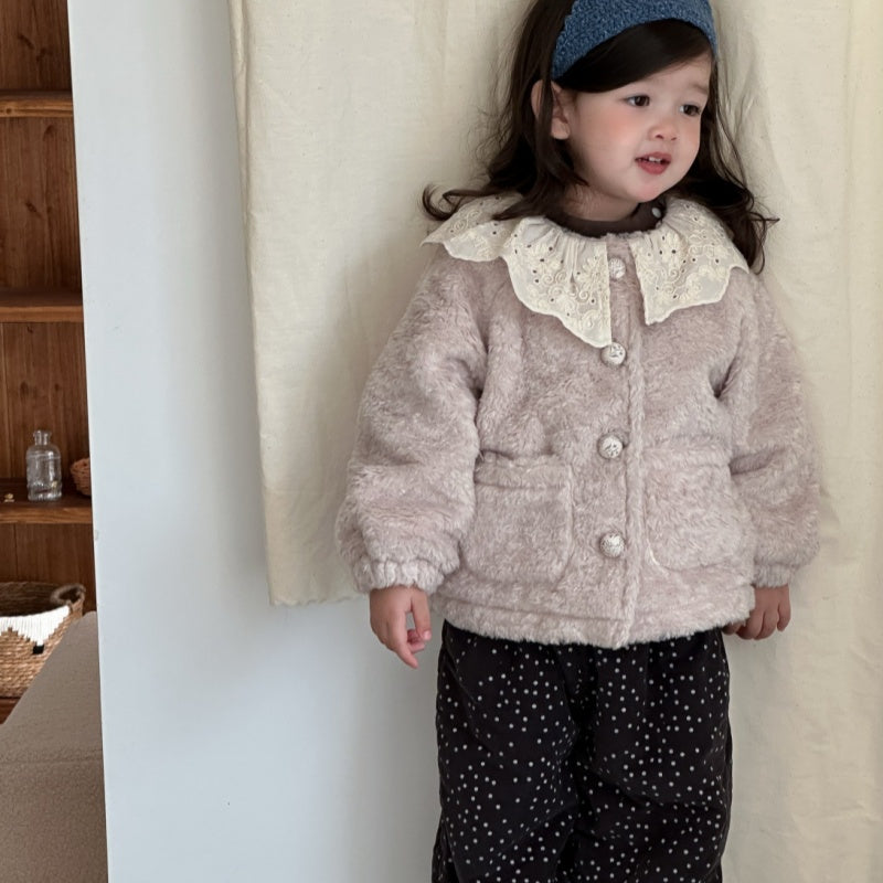 【BABY&KID】冬新作レース襟あったかアウターSK103127