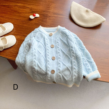 【BABY&KID】パステルカラーニットカーディガンSK022202
