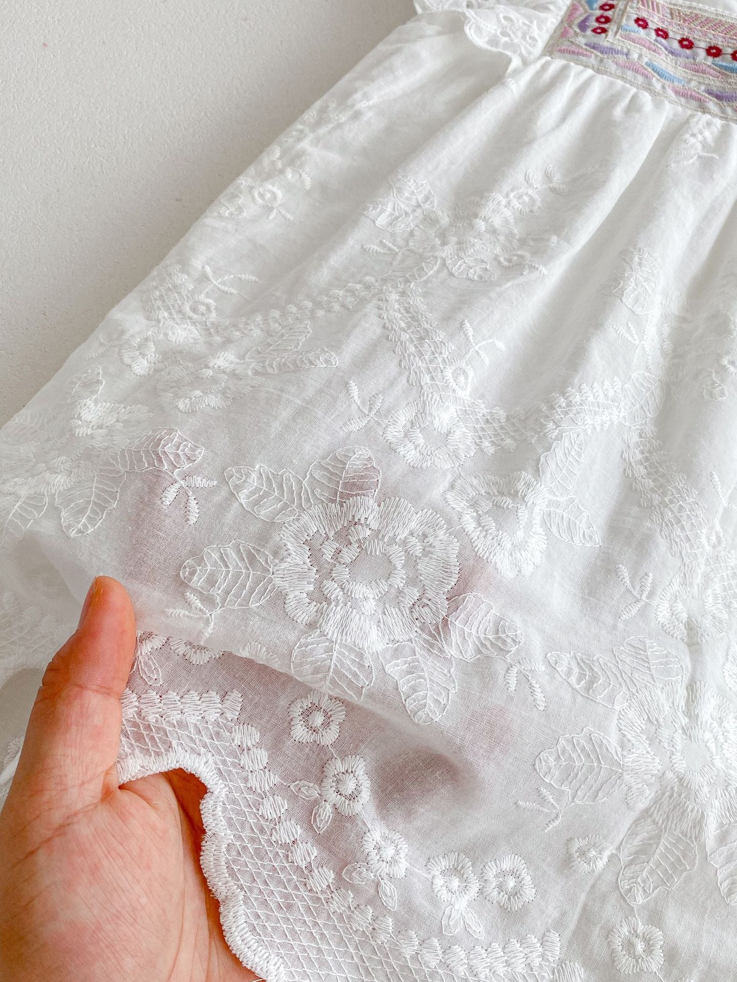 【BABY&KID】夏新作 刺繍レースワンピースSK072612