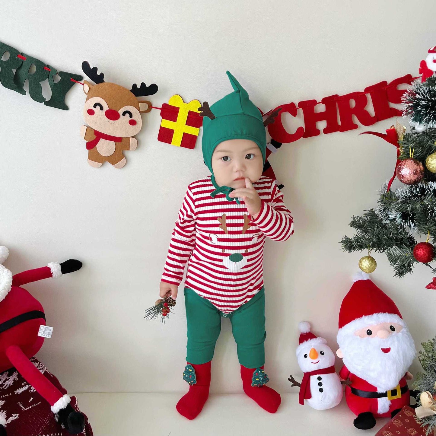 【BABY】ボーダートナカイカバーオールSK102807