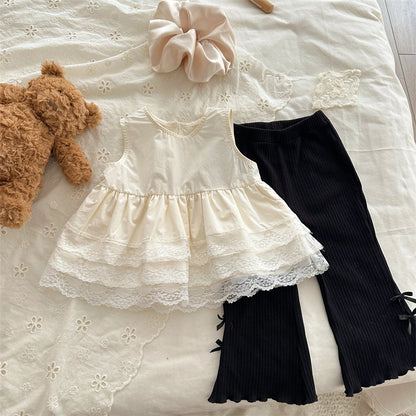 【BABY&KID】夏新作 レイヤードノースリーブトップスSK081533