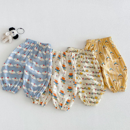 【BABY&KID】夏新作 カートゥーン薄手パンツSK105208