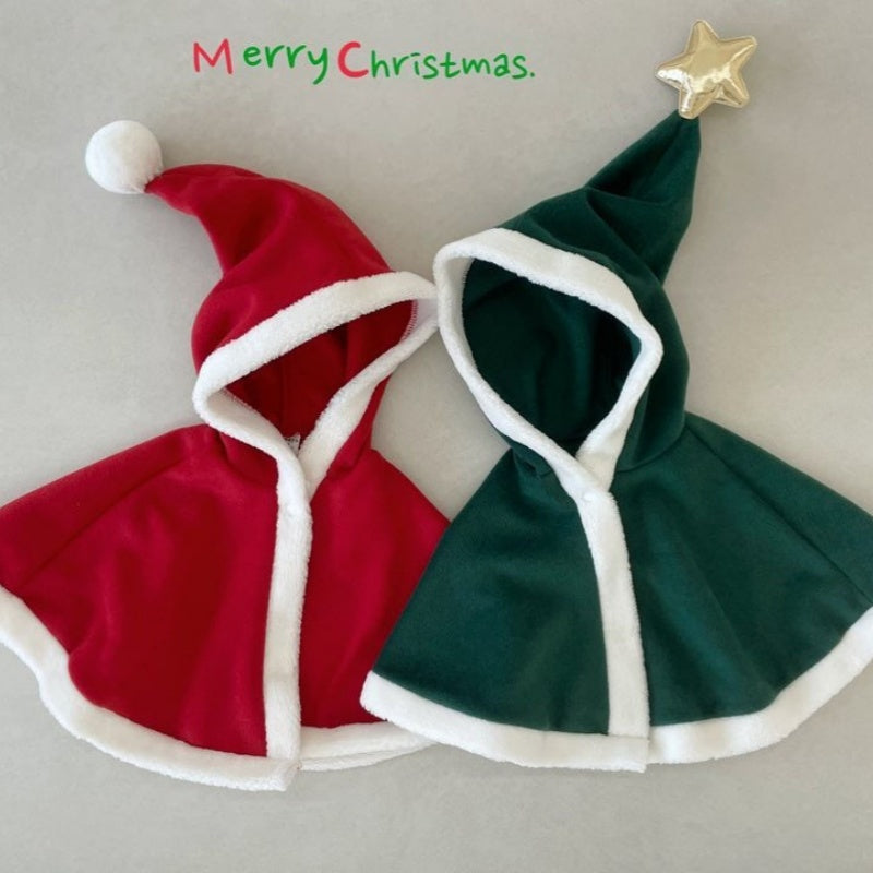 【BABY】韓国風あったかクリスマスポンチョSK102823