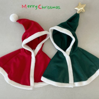 【BABY】韓国風あったかクリスマスポンチョSK102823