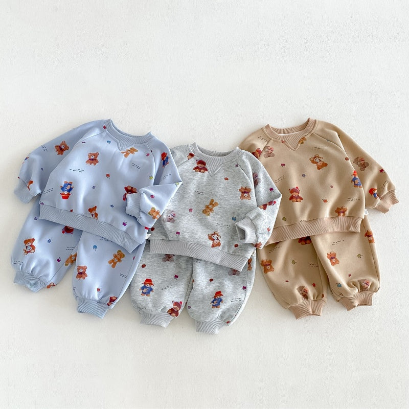 【BABY&KID】くまカートゥーンセットアップSK106610