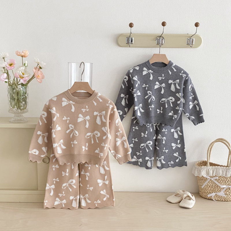 【BABY&KID】蝶結び柄セットアップSK100334