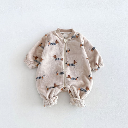 【BABY&KID】冬新作いぬリバーシブルボアカバーオールSK108501