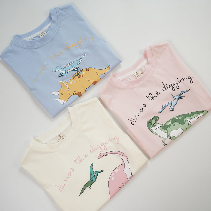【BABY&KID】夏新作 恐竜プリント半袖TシャツSK091623