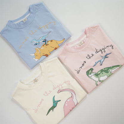 【BABY&KID】夏新作 恐竜プリント半袖TシャツSK091623