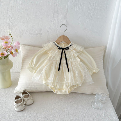 【BABY】レースリボンロンパースSK103603