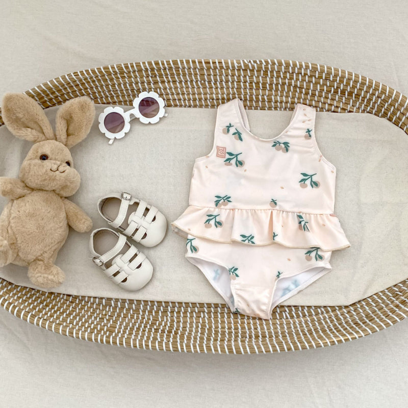 【BABY&KID】夏新作 花柄フリル水着SK090923