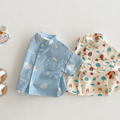【BABY&KID】夏新作 総柄可愛いＴシャツSK080607