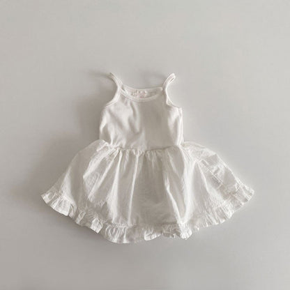 【BABY&KID】夏新作 無地キャミワンピースSK081610