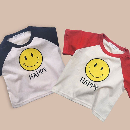 【BABY】夏新作 スマイルプリントTシャツSK080827