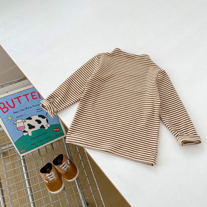 【BABY】無地デニムサロペット、ボーダーTシャツSK100632