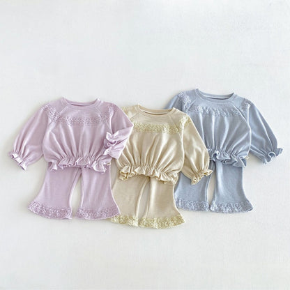 【BABY&KID】スウィートニットフリルセットアップSK106614