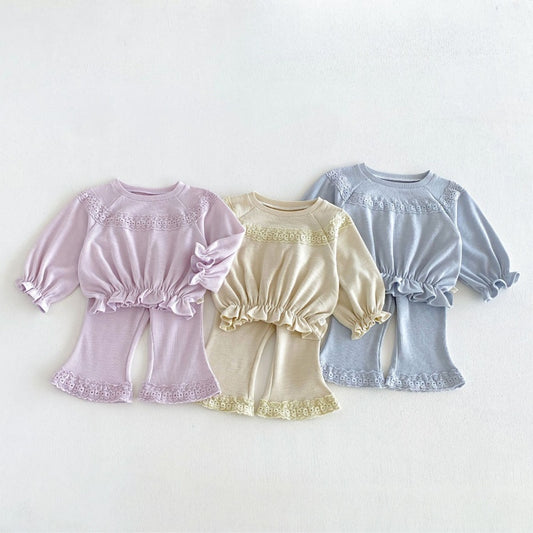 【BABY&KID】スウィートニットフリルセットアップSK106614