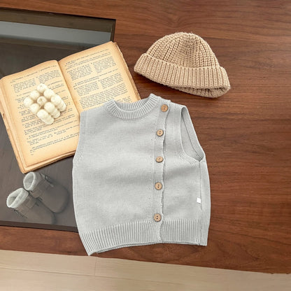 【BABY&KID】無地ニットベストSK101832