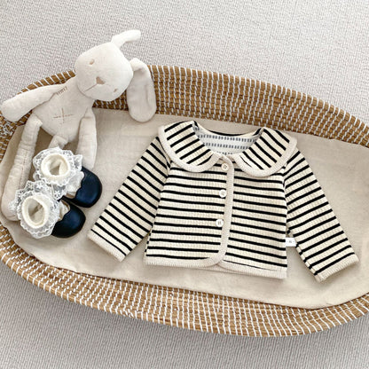 【BABY&KID】ストライプシンプルカラーセットアップSK092723